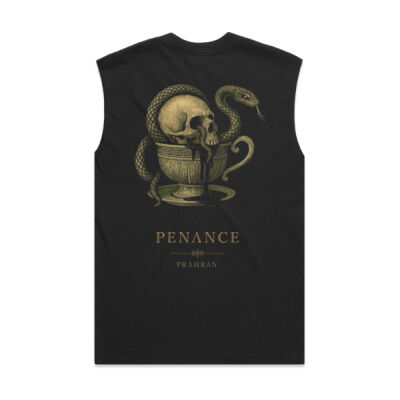 Death before Decaf - Mens Heavy Faded Tank Thumbnail