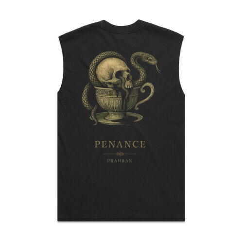 Death before Decaf - Mens Heavy Faded Tank Thumbnail