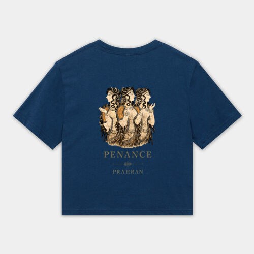 Oracles of Knossos - Fine Jersey Women's Boxy Cropped T-Shirt Thumbnail