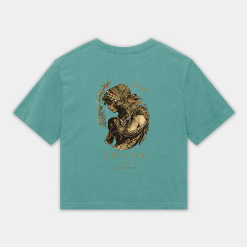 The Huntress -  - Fine Jersey Women's Boxy Cropped T-Shirt Thumbnail