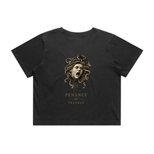 I Used to Makeout with Medusa. - Wo's Heavy Faded Crop Tee Thumbnail