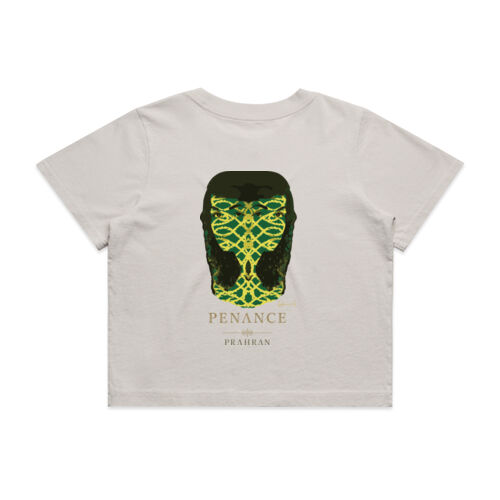"Matriarch" - by Constantia Thomas - Wo's Heavy Faded Crop Tee Thumbnail