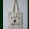 Budget Calico Tote Bag Thumbnail