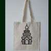 Budget Calico Tote Bag Thumbnail