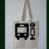 Budget Calico Tote Bag Thumbnail