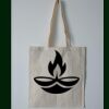 Budget Calico Tote Bag Thumbnail